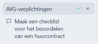 Een gesprek wordt hernoemd naar AVG-verplichtingen